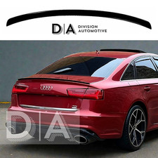 REAR BOOT LIP SPOILER WING GLOSS BLACK KIT FOR AUDI A6 S6 C7 SALOON 2011–2018 UK