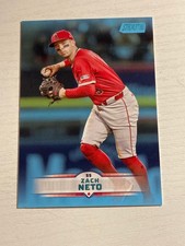 2025 Topps Stadium Club Mega Box Light Blue Parallel Zack Neto Angels 37