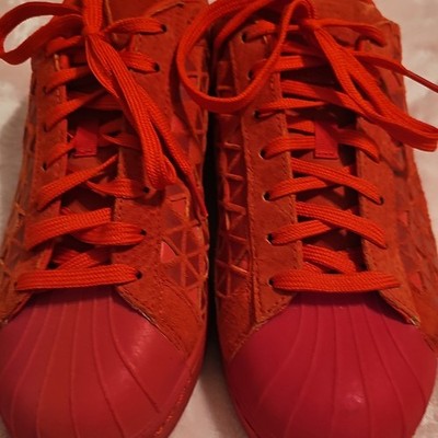 adidas Xeno Superstar Reflective Red/Red Men s Low Top Lace-Up Sneakers AQ8181