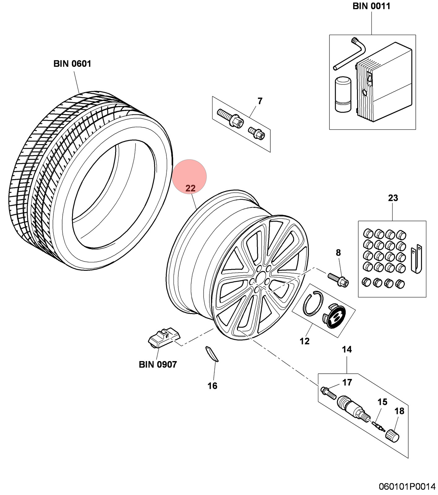 Bentley Continental 2010-2012 Front Wheel