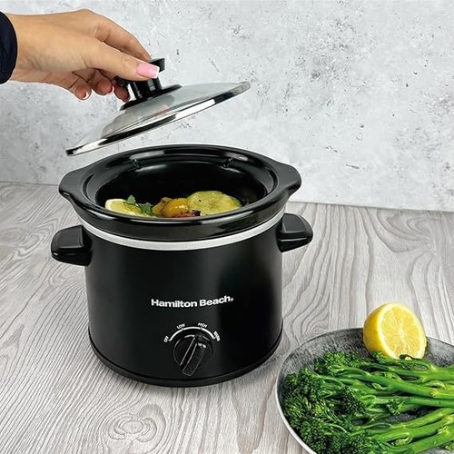 Hamilton Beach 1.8L Slow Cooker – Mighty Mini Compact Black HBSC020B - Picture 4 of 23