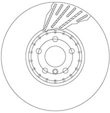 Bremsscheibe TRW DF6890S BMW 34 10 6 880 075 BMW 34 10 7 915 321