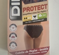 SLIP DIM PROTECT - CULOTTE DE REGLES - LAVABLE - FLUX MOYEN - TAILLE 40/42