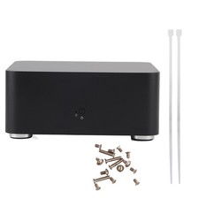 (L80 Black USB2.0)Mini ITX Computer Case Aluminum Alloy HTPC Case Mini PC Co LW