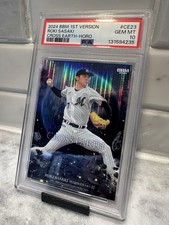 2024 ROKI SASAKI CROSS EARTH HOLO #CE23 RC 20/100 PSA 10 💎