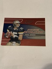 Drew Brees 2001 Donruss Quantum Leaf Rookie Revolution Card (RC) #RR-4-/4000. rookie card picture