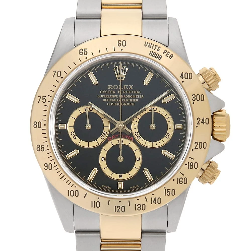 Zenith — ROLEX Cosmograph Daytona 16523 black A Number second hand mens