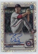 2020 Bowman Chrome Prospects Speckle Refractor 194/299 Ben Braymer Auto 14hk