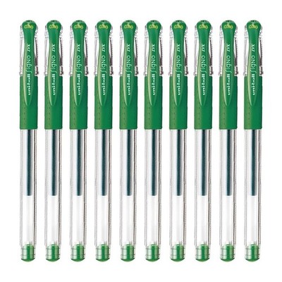 Uni-Ball Signo Snap Cap Gel Ink Ballpoint Pen, 0.38mm Extra Fine Point, Green...
