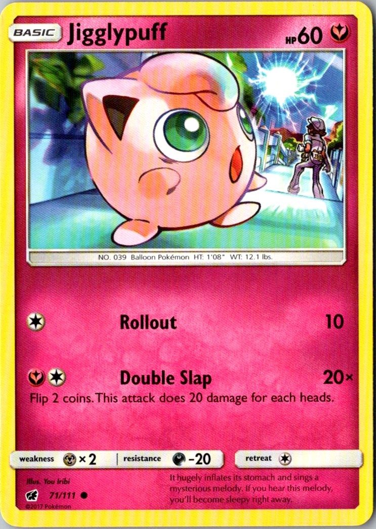 Jigglypuff Pokemon Crimson Invasion 71/111 LP