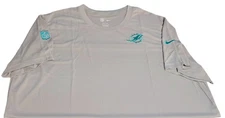 Miami Dolphins Nike Dri-FIT UV Coach Short Sleeve Gray Shirt NFLFootball Sz. 4XL