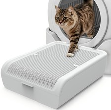 Litter Box Step for Cats, 15.2" 12.3" Wide Litter Box Ramp Non-Slip Litter St...