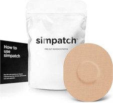 Universal Adhesive Patch 25-Pack - Waterproof Adhesive, CGM Patches Beige 