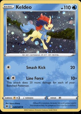 Keldeo (Cosmos Holo) 045/189 Holo Rare Miscellaneous Cards & Products Pokemon LP