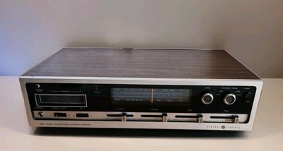 General Electric 8 Track Model 9-7110A AM-FM Stereo Working. SEE DESCRIPTION 