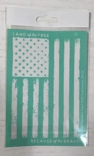 NEW “DISTRESSED FLAG” Chalk Couture Chalk Transfer Stencil Size A