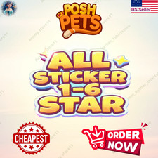 Mono-poly Stickers Go⭐1-6 STARS (ALL Sticker Available) POSH PETS⚡CHEAPEST⚡