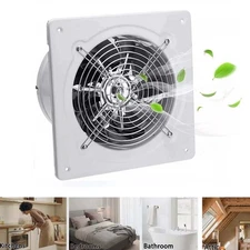 8inch Ceiling Exhaust Fan Bathroom Kitchen Vertical Ventilation White #WW