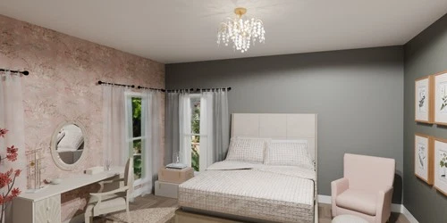 Quoizel MAP1720 Maple 4 Light 22"W Semi-Flush Ceiling Fixture - Black - Picture 7 of 9