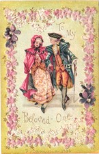 TO MY BELOVED ONE c1910 antique embossed post...