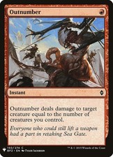x1 Outnumber - Mystery Booster - NM - MTG