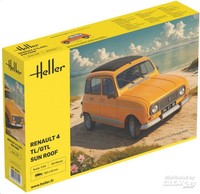 Heller 1/24 Kit Renault 4TL/GTL Sun Roof Statisches Modell Diecast