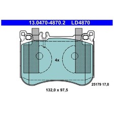 Satz Bremsbel&auml;ge Bremskl&ouml;tze vorne f&uuml;r Mercedes S-Klasse W222 SL R231 | 63621
