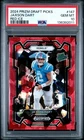 2024 Panini Prizm Draft Jaxson Dart RED ICE Prizm Rookie RC #147 PSA 10 GIANTS