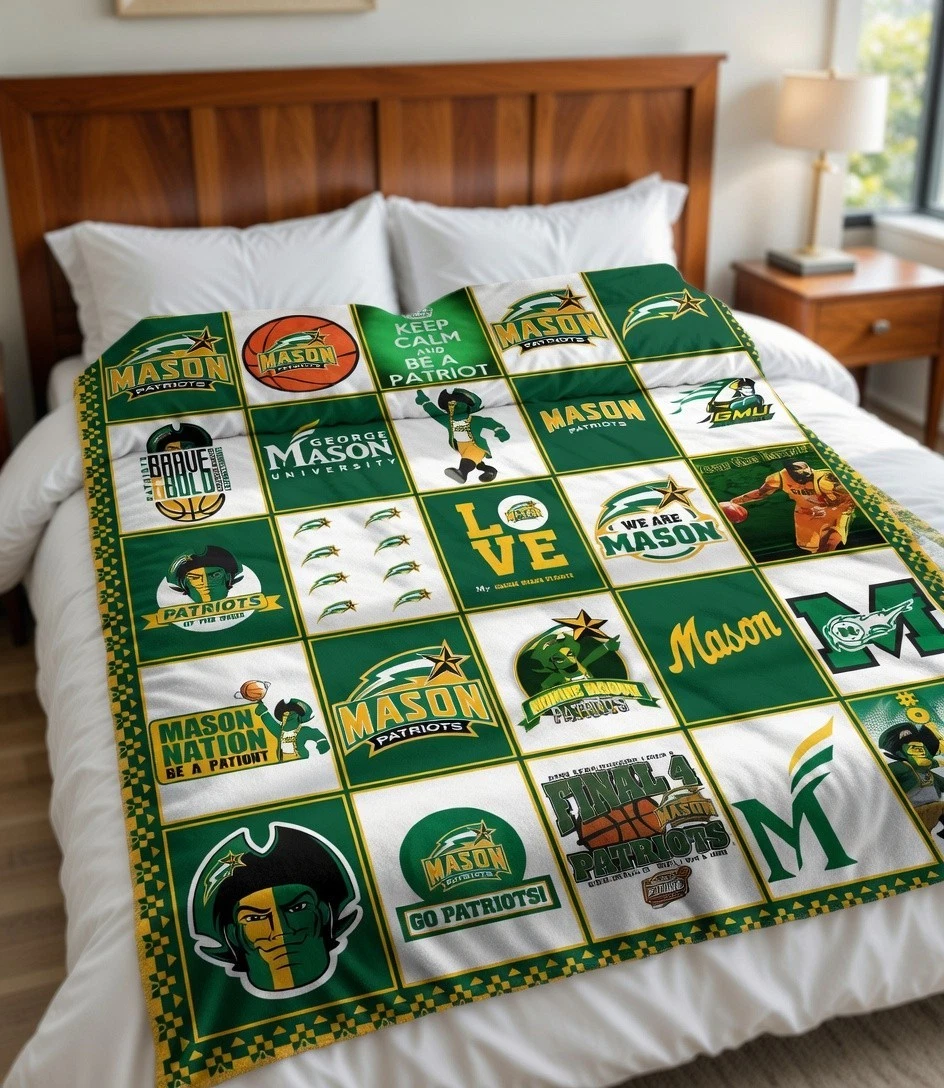 College Mascot Sports Flannel Blanket Stadium Fan Gift Throw