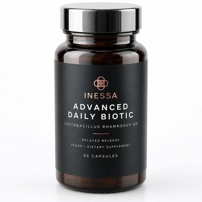 Inessa Advanced Daily Biotic Probiotic 10 Billion CFU 60 Vegan Capsules Exp 2028