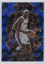 2022-23 Panini Select Premier Level Blue Cracked Ice Prizm Jalen Duren #176 1ek2