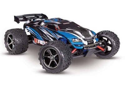 Traxxas E-Revo 4x4 Brushed Monster-Truck, 1/16 RTR, blau - 71054-8BLUE