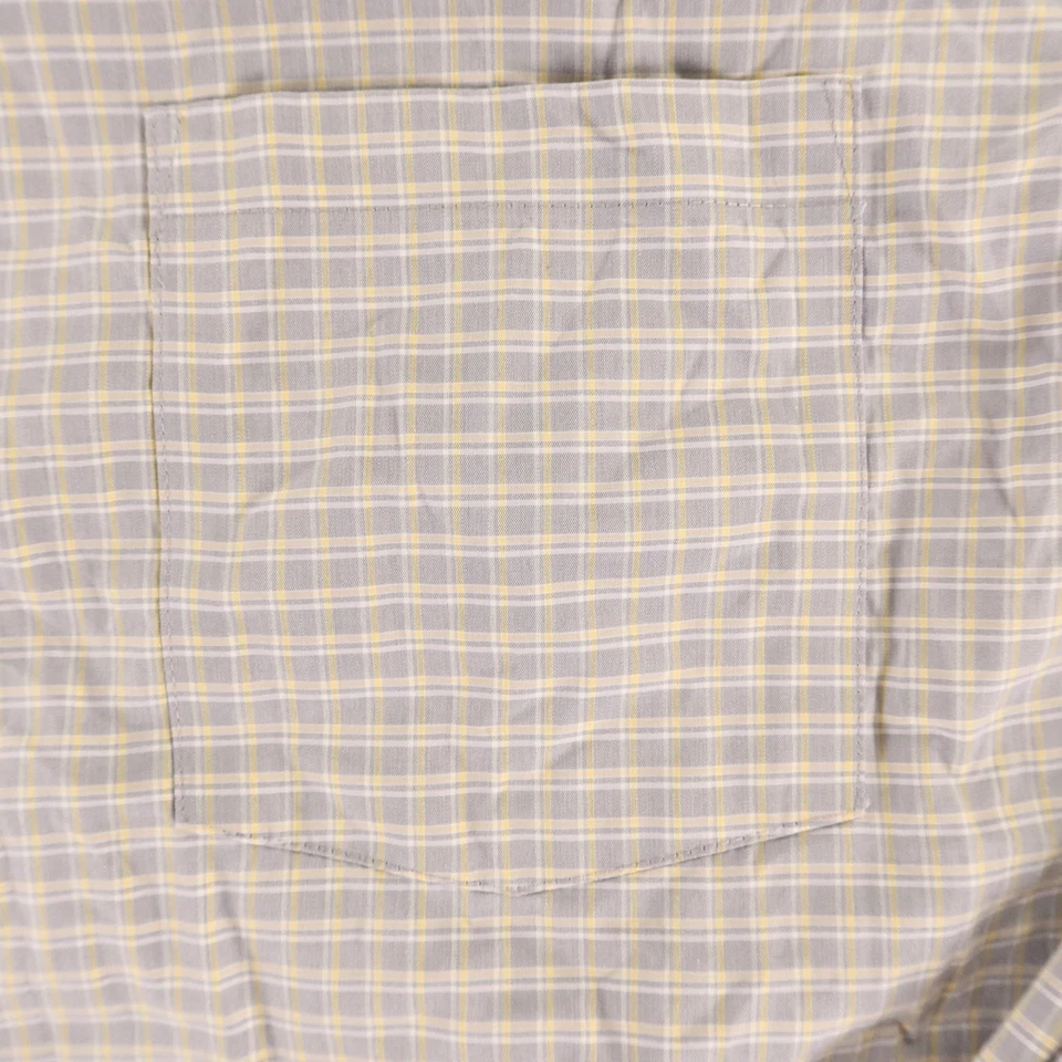 Camisa Kenneth Cole para Hombres L 16-16.5 34-35 Camisa a Cuadros a Cuadros Abotonada Foto 3 de 4