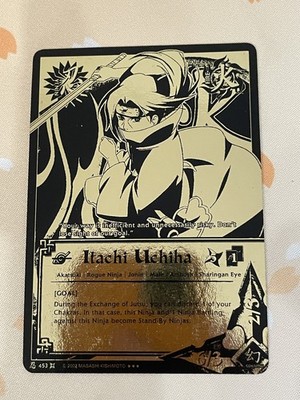 Naruto CCG, Itachi Uchiha, 453, MP/LP, Foil, Black Gold | eBay