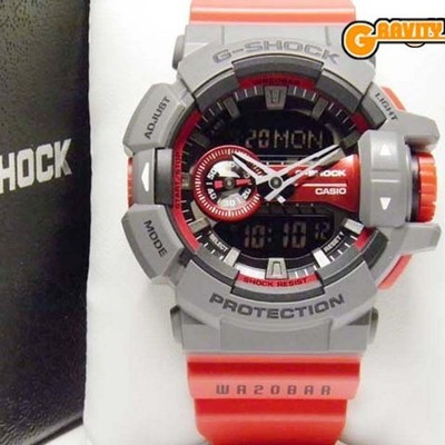 CASIO (Casio) G SHOCK (G SHOCK) GA 400 4BJF Rotary Switch Model Gray x Red Color