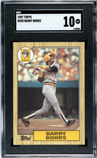 Barry Bonds - 1987 Topps Rookie #320 - Pirates RC Card - Gem Mint - SGC 10. rookie card picture