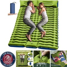 Ultra-Thick Double Sleeping Pad - Self-Inflating & Lightweight for 2 People