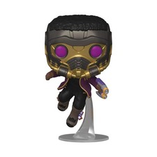Funko Pop! Marvel: Marvel - What If– T’Challa Star-Lord - Marv (Importación USA)