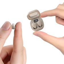 Discreet Mini Invisible Earbuds Wireless Bluetooth Micro Hidden Sleep Tiny Sm...