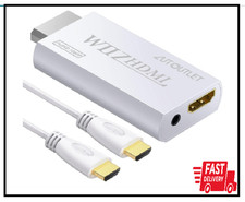 AUTOUTLET Wii Hdmi Adapter to Converter Output Video Audio White