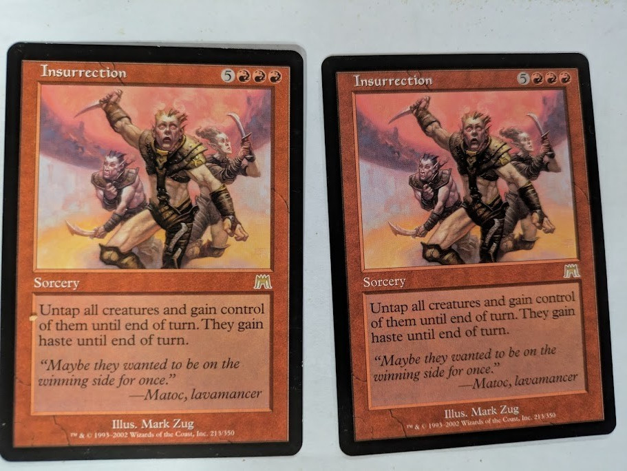 2 Insurrection Onslaught MTG NM Free shipping with tracking