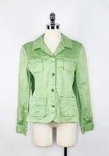 Jones Wear Studio Light Green Stretch Long Sleeve Jacket Women's XL