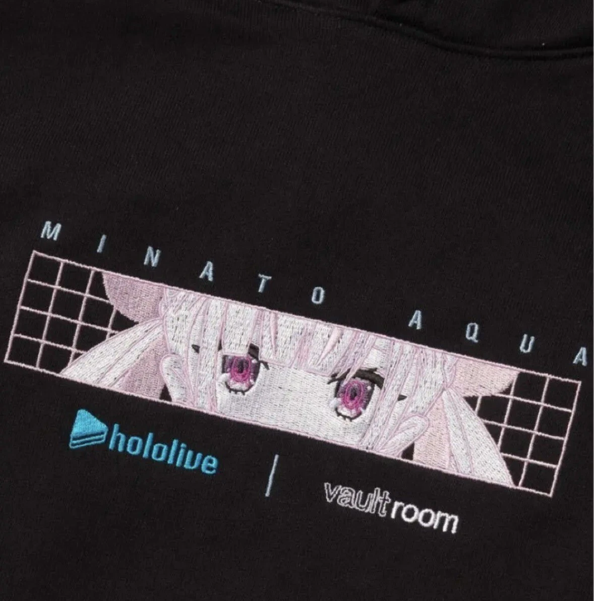 Vaultroom Minato Aqua Hoodie Hololive L Size Black