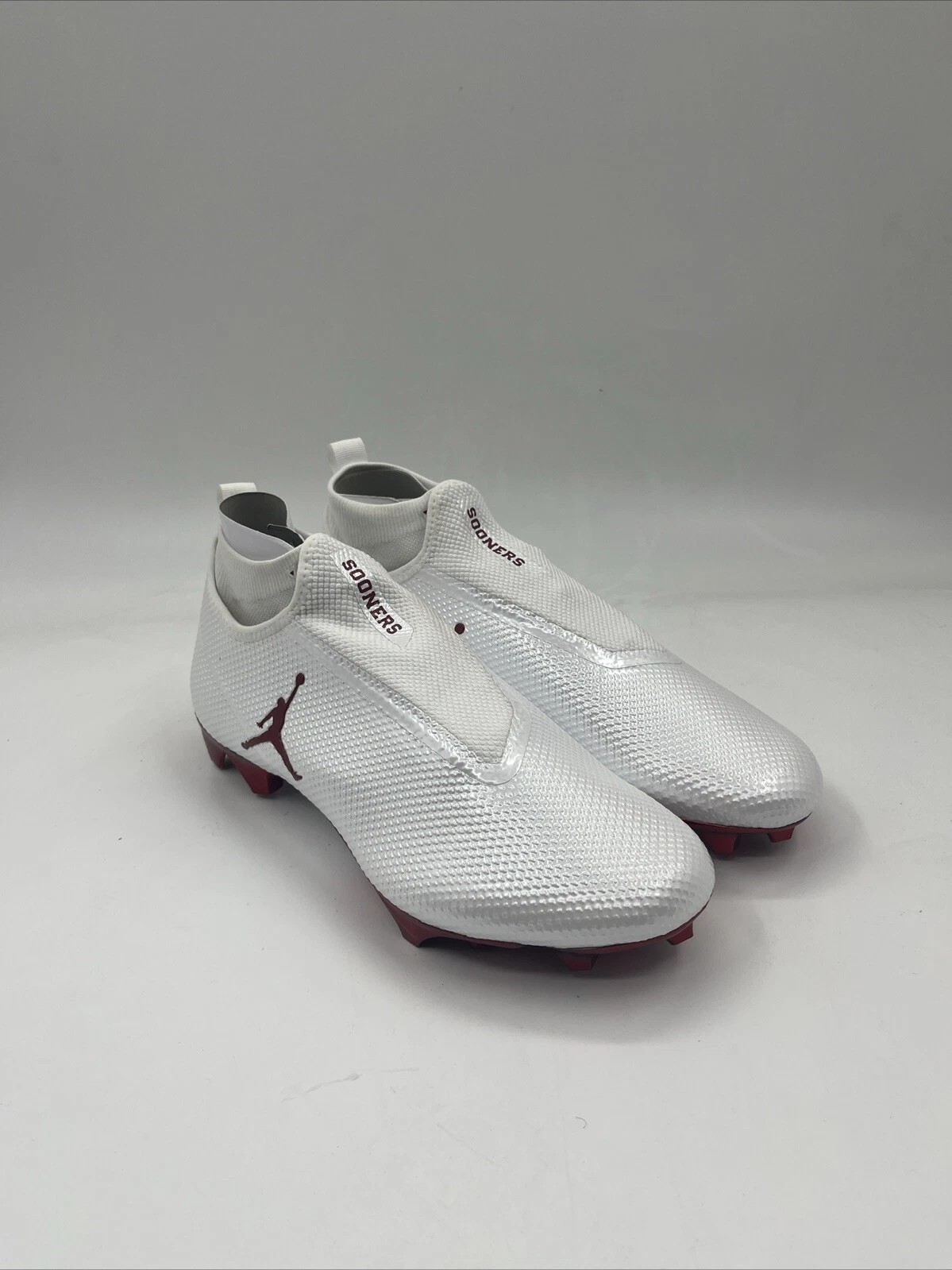 Jordan Vapor Edge 360 Pro OU Sooners Wide Football Cleats CV6279-104 Sizes 10-15