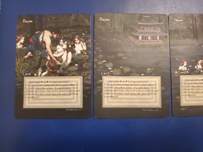 4x Bayou Altered playset - 3rd Edition/Revised (1994) - Magic the