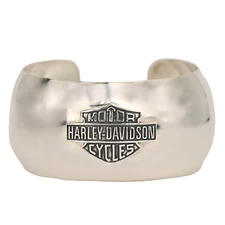 HARLEY DAVIDSON Vintage Original Designer Signed Sterling Silver Estate Bracelet