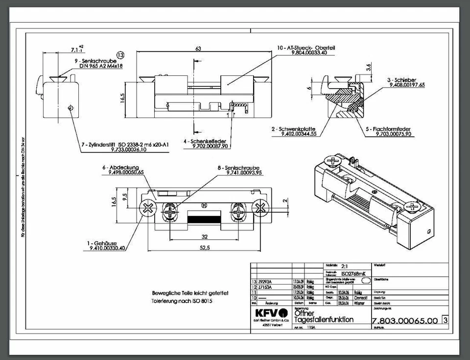 KFV Tagesfalle 115-A Austauschstück, mit Stahlabdeckplatte, Stahl verzinkt - Bild 3 von 3