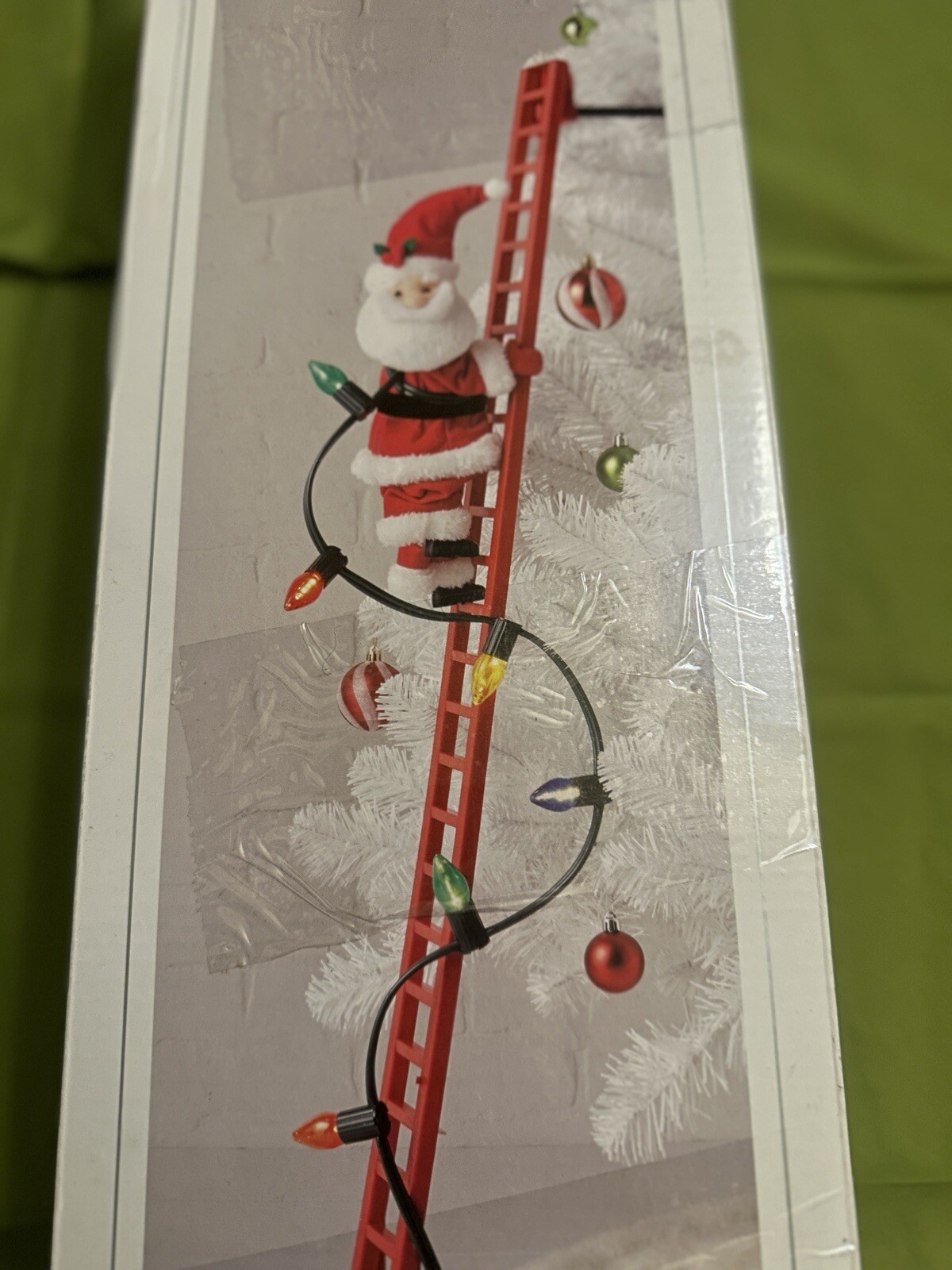 Animated Electric Climbing Ladder  Tradition Musical SantaClausChristmas Decor