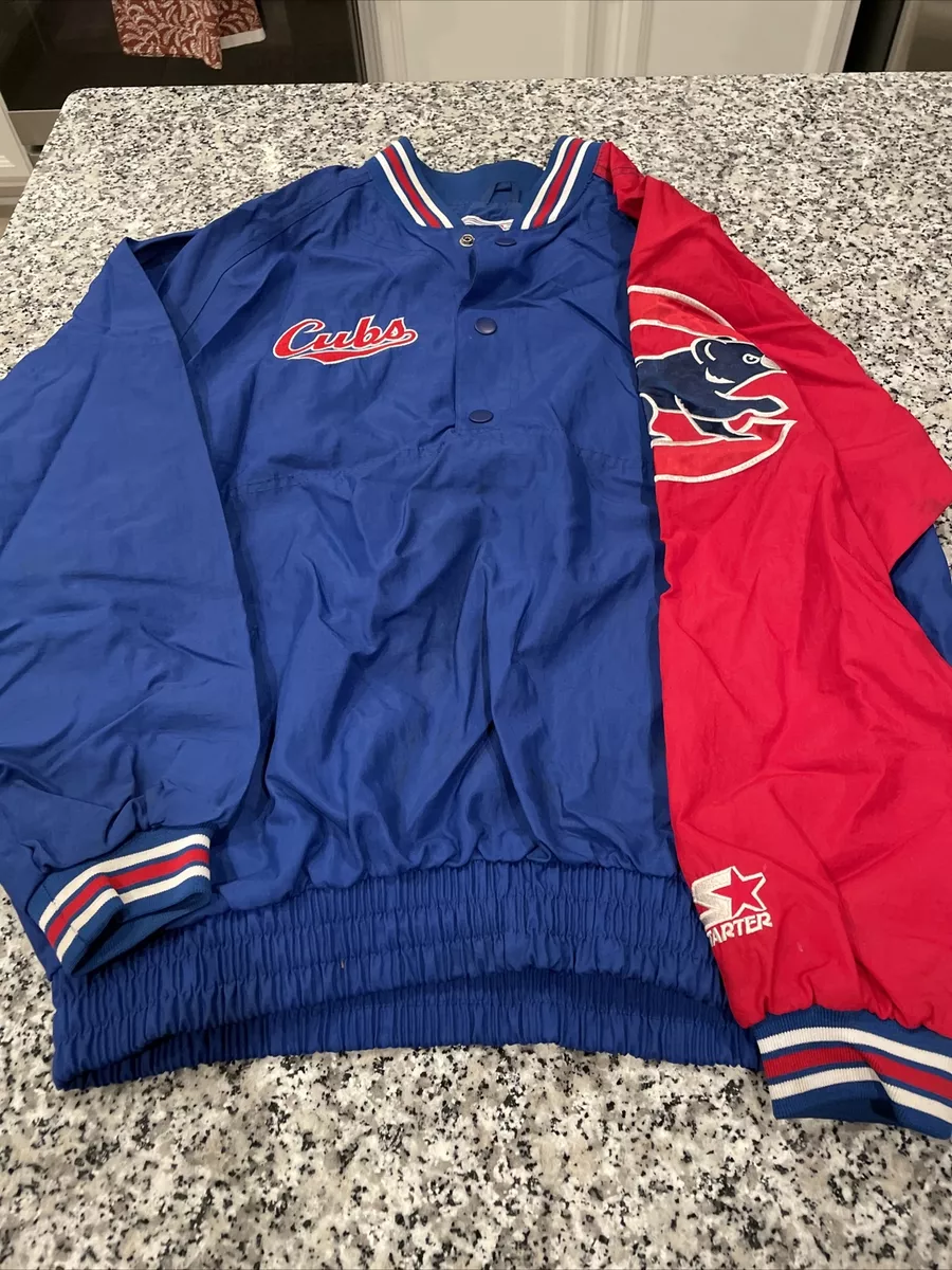 Vintage Starter Chicago Cubs Pullover L Snap | eBay