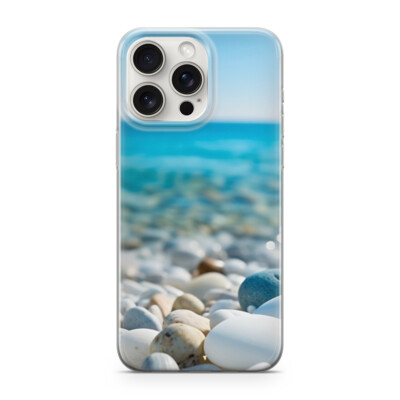 KRISTALL GLAS Handy Hülle für iphone 11 PRO MAX Steine Meer Blau M6